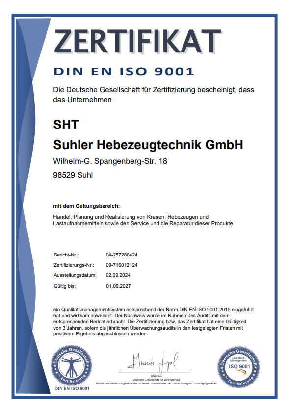 Zertifikat ISO 9001